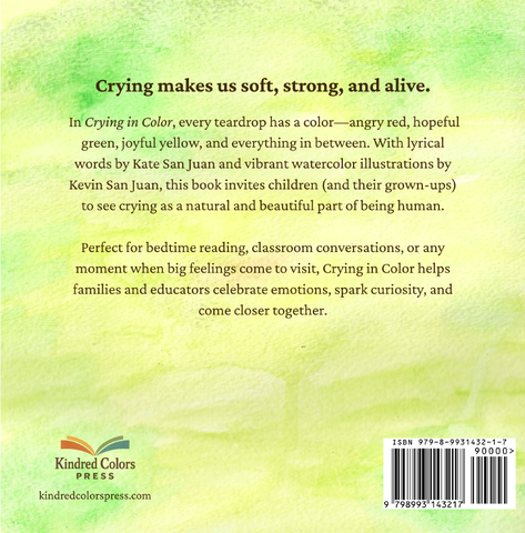Interior page showing watercolor tears
